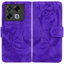 Чехол-книжка Deexe Tiger для Infinix GT 20 Pro - Purple: фото 1 из 7