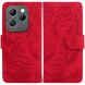 Чохол-книжка Deexe Tiger для Infinix Hot 40 / 40 Pro - Red (344727R). Фото 1 з 7