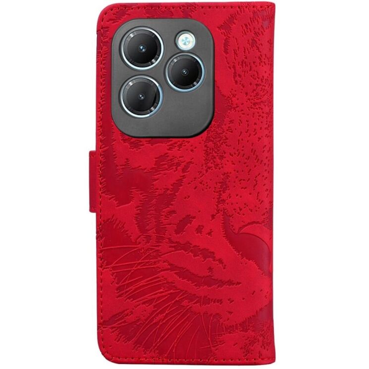 Чохол-книжка Deexe Tiger для Infinix Hot 40 / 40 Pro - Red: фото 6 з 7