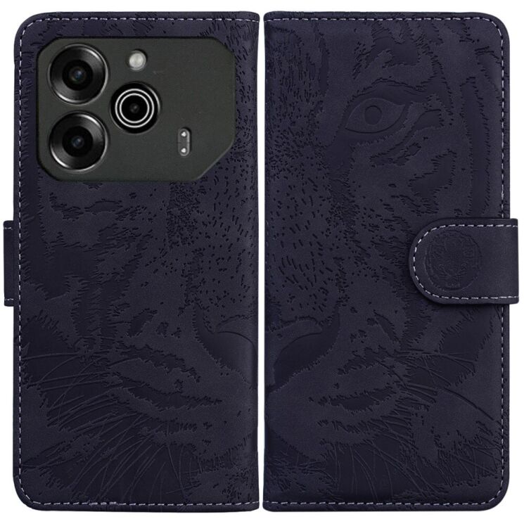 Чехол-книжка Deexe Tiger для TECNO Pova 6 - Black: фото 1 из 7