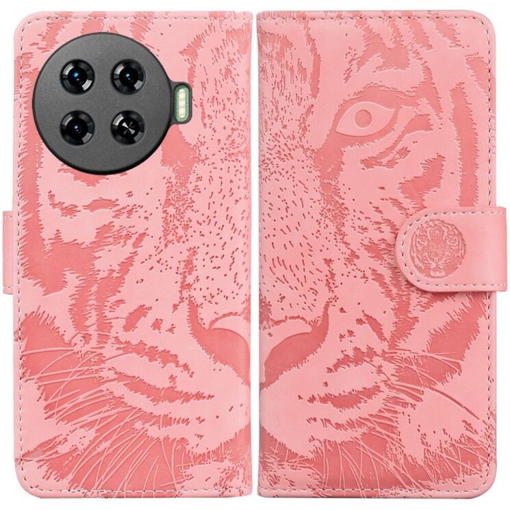 Чехол-книжка Deexe Tiger для TECNO Spark 20 Pro+ - Pink: фото 1 из 7