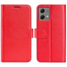 Чехол-книжка Deexe Wallet Style для Motorola Moto G84 - Red: фото 1 из 6