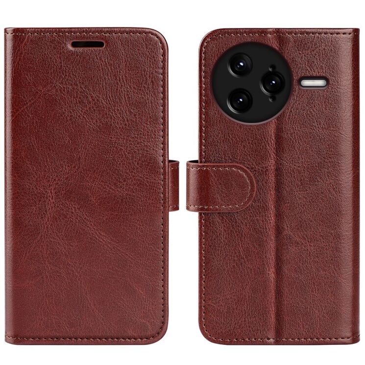 Чехол-книжка Deexe Wallet Style для Xiaomi Poco F7 Ultra - Brown: фото 1 из 5