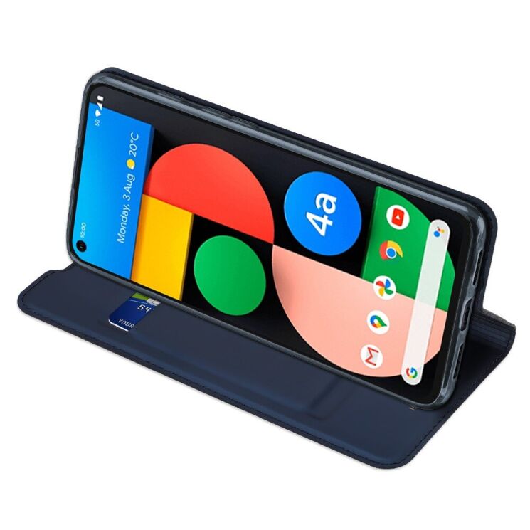 Чехол-книжка DUX DUCIS Skin Pro для Google Pixel 4a 5G - Blue: фото 4 из 9