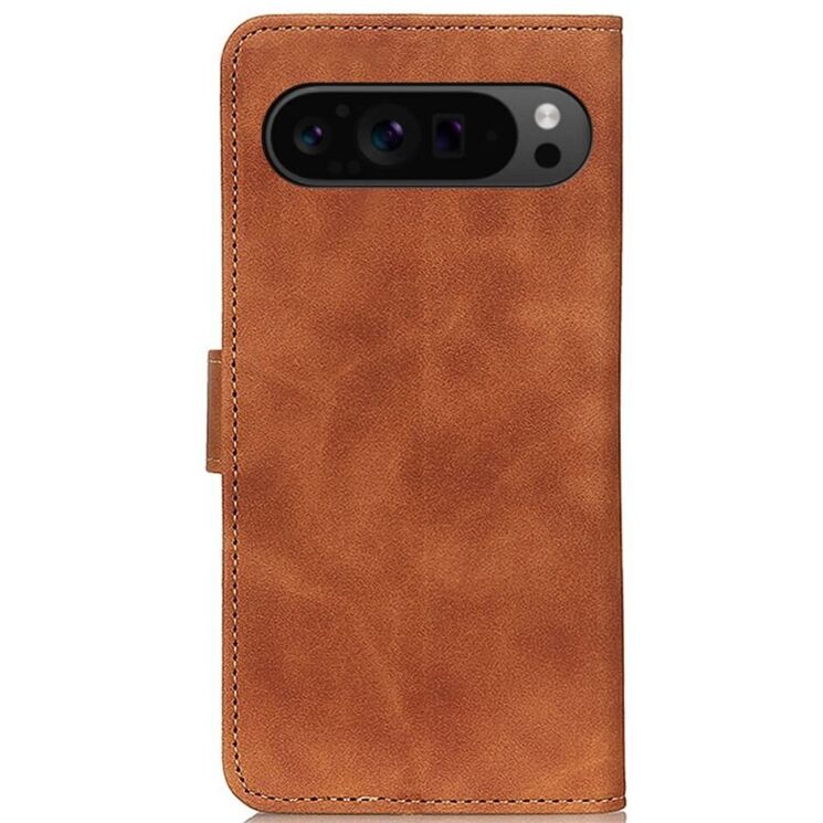 Чохол-книжка KHAZNEH Retro Wallet для Google Pixel 9 Pro XL - Brown: фото 5 з 8