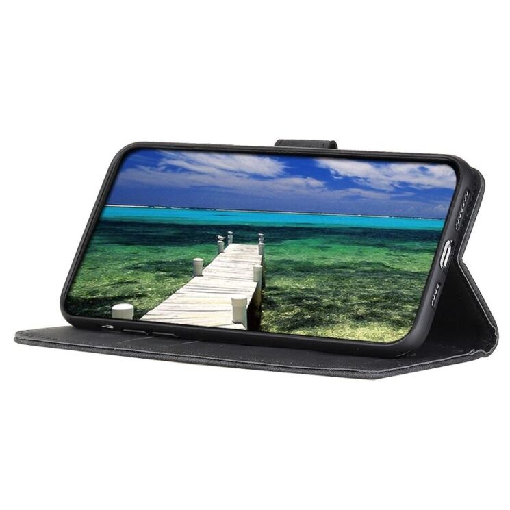 Чохол-книжка KHAZNEH Retro Wallet для Motorola Moto G15 / Moto G05 - Black: фото 3 з 7