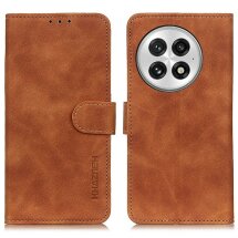 Чехол-книжка KHAZNEH Retro Wallet для OnePlus 13 - Brown: фото 1 из 8