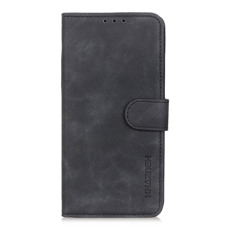 Чохол-книжка з застібкою KHAZNEH Retro Wallet для Realme C15 - Black: фото 4 з 11