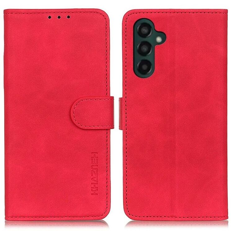 Чехол-книжка KHAZNEH Retro Wallet для Samsung Galaxy A25 (A256) - Red: фото 1 из 8