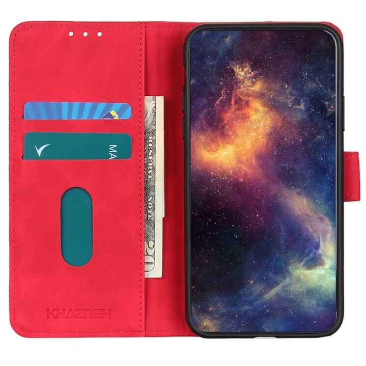 Чехол-книжка KHAZNEH Retro Wallet для Samsung Galaxy A25 (A256) - Red: фото 3 из 8