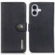 Чехол-книжка KHAZNEH Wallet Cover для Apple iPhone 17 - Black (387208B). Фото 1 из 8
