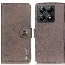 Чехол-книжка KHAZNEH Wallet Cover для Xiaomi 14T Pro - Khaki: фото 1 из 8