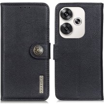 Чехол-книжка KHAZNEH Wallet Cover для Xiaomi Poco F6 - Black: фото 1 из 9