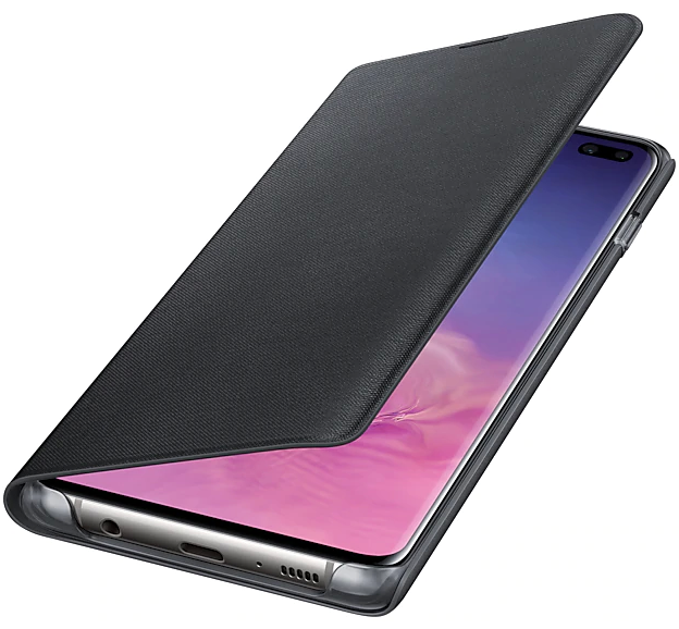 Чохол-книжка LED View Cover для Samsung Galaxy S10 Plus (G975) EF-NG975PBEGRU - Black: фото 1 з 5