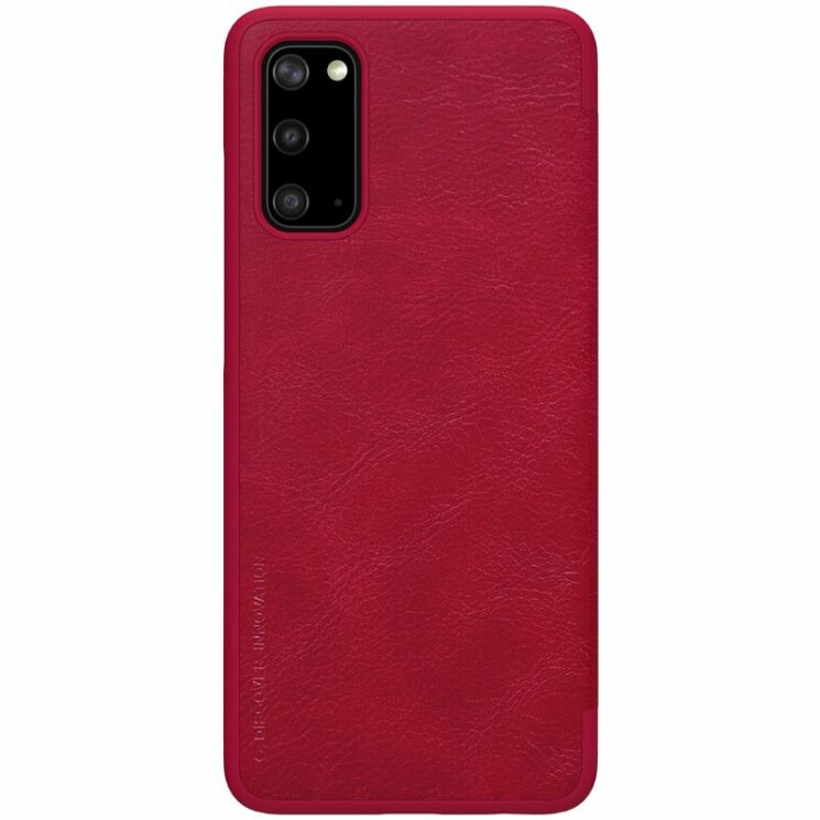 Чехол-книжка NILLKIN Qin Series для Samsung Galaxy S20 (G980) - Red: фото 2 из 13