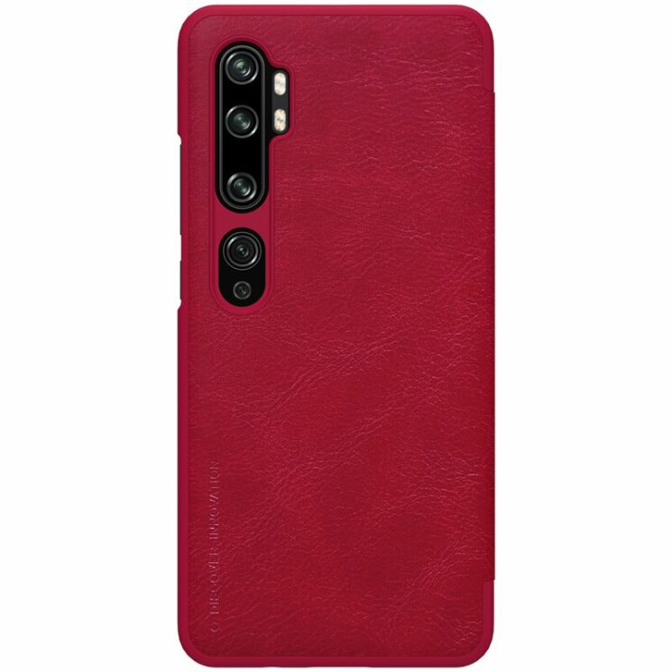 Чохол-книжка NILLKIN Qin Series для Xiaomi Mi Note 10 Pro - Red: фото 2 з 16