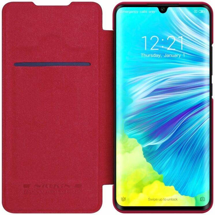 Чохол-книжка NILLKIN Qin Series для Xiaomi Mi Note 10 Pro - Red: фото 3 з 16