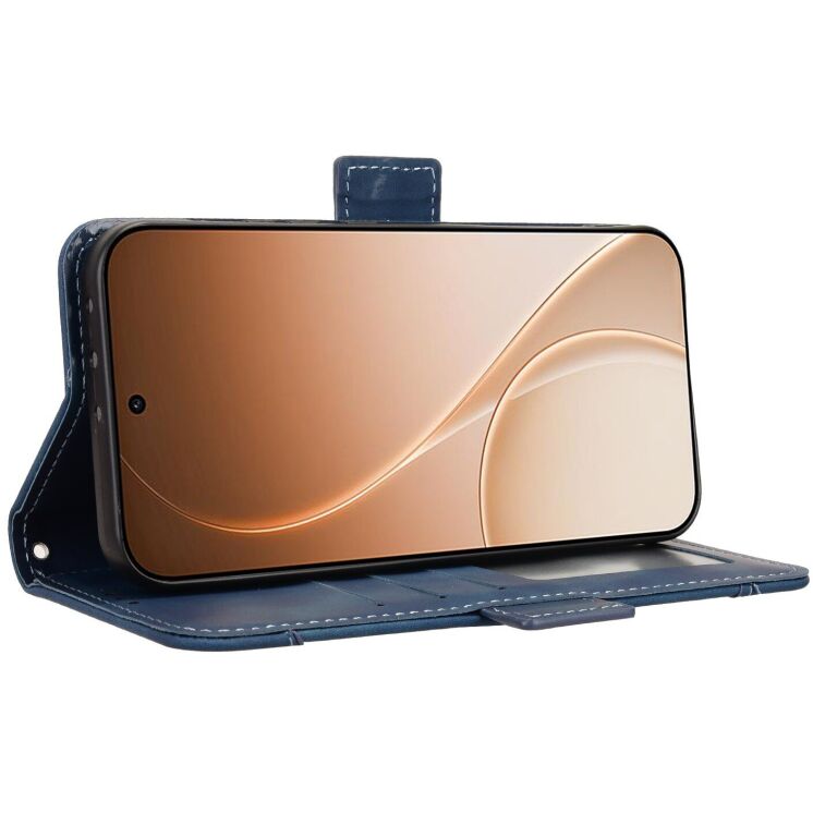 Чехол-книжка с карманами Deexe Wallet Stand для OPPO Reno 15 F/FS - Blue: фото 5 из 15