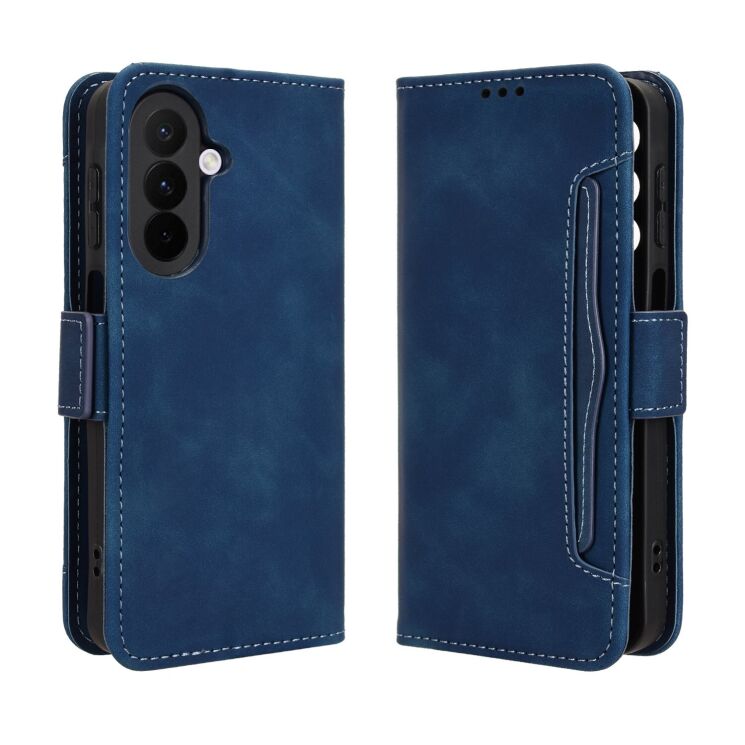 Чехол-книжка с карманами Deexe Wallet Stand для Samsung Galaxy A27 (A276) - Blue (408613L) Чехол-книжка с карманами Deexe Wallet Stand для Samsung Galaxy A27 (A276) - Blue: фото 1 из 15