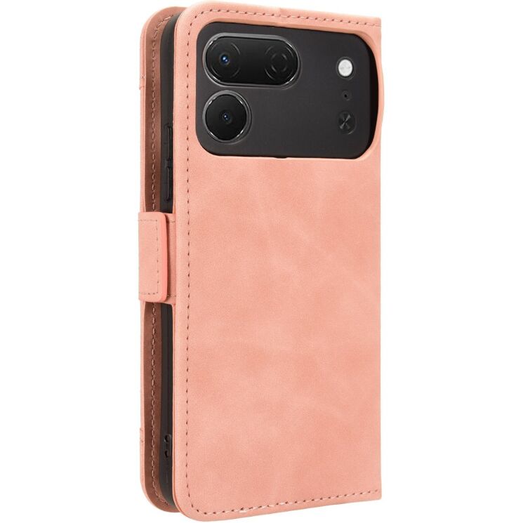 Чохол-книжка з кишеньками Deexe Wallet Stand для TECNO Spark 50 Pro - Pink: фото 7 з 8
