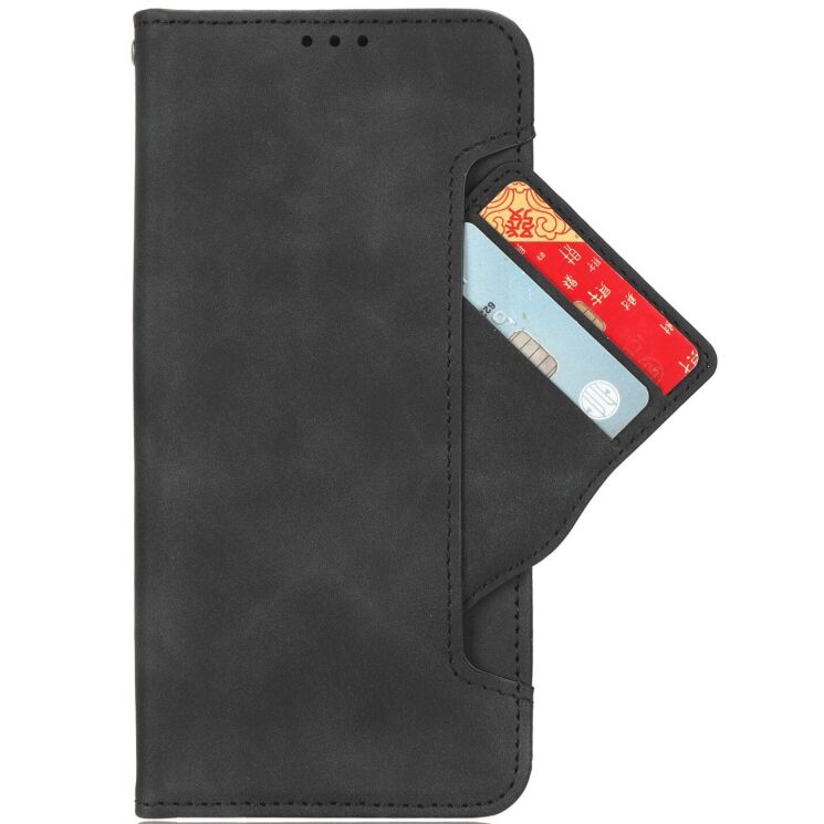 Чохол-книжка з кишеньками Deexe Wallet Stand для Xiaomi Redmi Note 17 Pro Plus - Black: фото 3 з 8