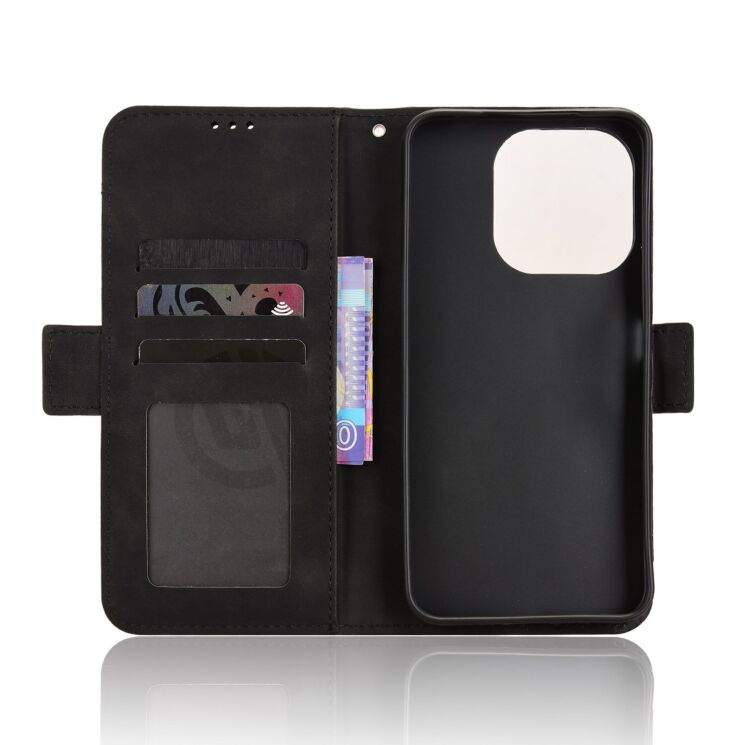 Чохол-книжка з кишеньками Deexe Wallet Stand для Xiaomi Redmi Note 17 Pro Plus - Black: фото 4 з 8