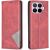 Чехол-книжка с карманами UniCase Geometric Pattern для Xiaomi 17T Pro - Red: фото 1 из 11