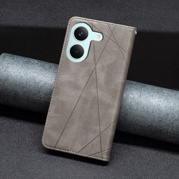 Чехол-книжка с карманами UniCase Geometric Pattern для Xiaomi Poco X8 Pro - Red: фото 11 из 11