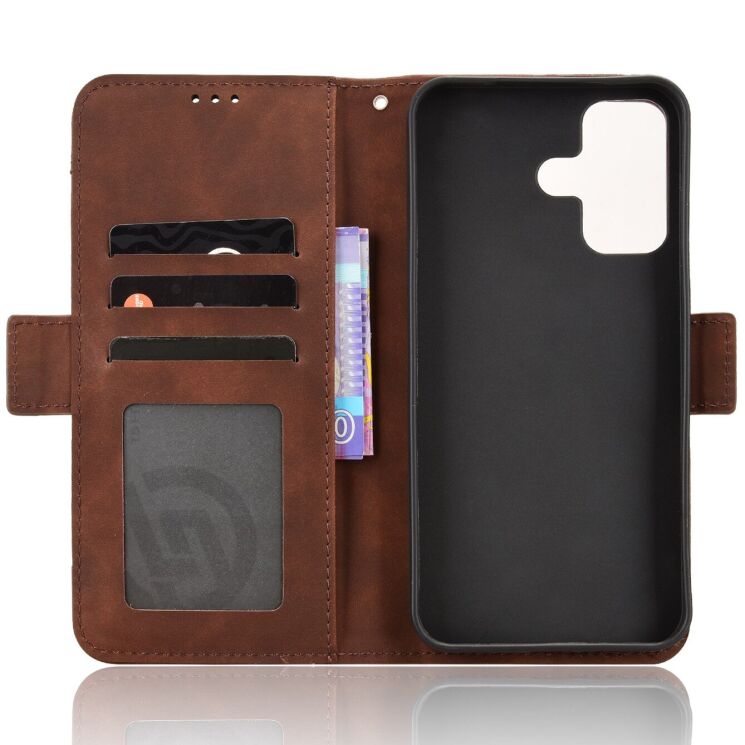 Чохол-книжка з кишеньками Deexe Wallet Stand для Xiaomi Poco X8 - Brown: фото 4 з 15