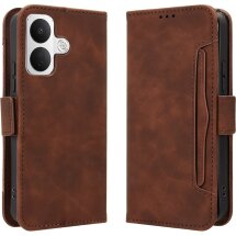 Чохол-книжка з кишеньками Deexe Wallet Stand для Xiaomi Poco X8 - Brown: фото 1 з 15