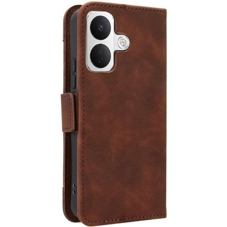 Чохол-книжка з кишеньками Deexe Wallet Stand для Xiaomi Poco X8 - Brown: фото 7 з 15