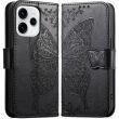 Чохол-книжка з малюнком UniCase Butterfly Pattern для OPPO Reno 15 - Black (405746B)