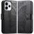 Чохол-книжка з малюнком UniCase Butterfly Pattern для OPPO Reno 15 - Black: фото 1 з 9
