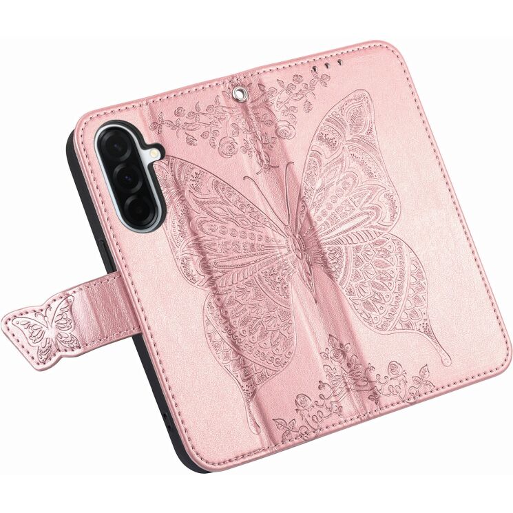 Чехол-книжка с рисунком UniCase Butterfly Pattern для Samsung Galaxy A27 (A276) - Rose Gold (408671RG) Чехол-книжка с рисунком UniCase Butterfly Pattern для Samsung Galaxy A27 (A276) - Rose Gold: фото 3 из 8