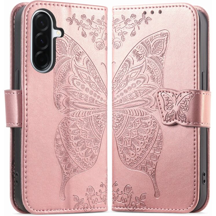 Чехол-книжка с рисунком UniCase Butterfly Pattern для Samsung Galaxy A27 (A276) - Rose Gold (408671RG) Чехол-книжка с рисунком UniCase Butterfly Pattern для Samsung Galaxy A27 (A276) - Rose Gold: фото 5 из 8