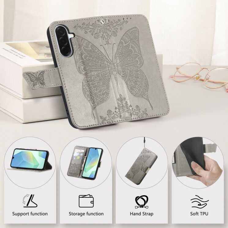 Чехол-книжка с рисунком UniCase Butterfly Pattern для Samsung Galaxy A27 (A276) - Light Purple (408671LV) Чехол-книжка с рисунком UniCase Butterfly Pattern для Samsung Galaxy A27 (A276) - Light Purple: фото 8 из 8