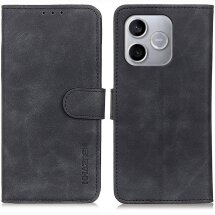 Чехол-книжка с застежкой KHAZNEH Retro Wallet для Honor 600 Lite - Black: фото 1 из 8