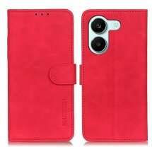 Чехол-книжка с застежкой KHAZNEH Retro Wallet для Xiaomi Poco X8 Pro - Red: фото 1 из 8