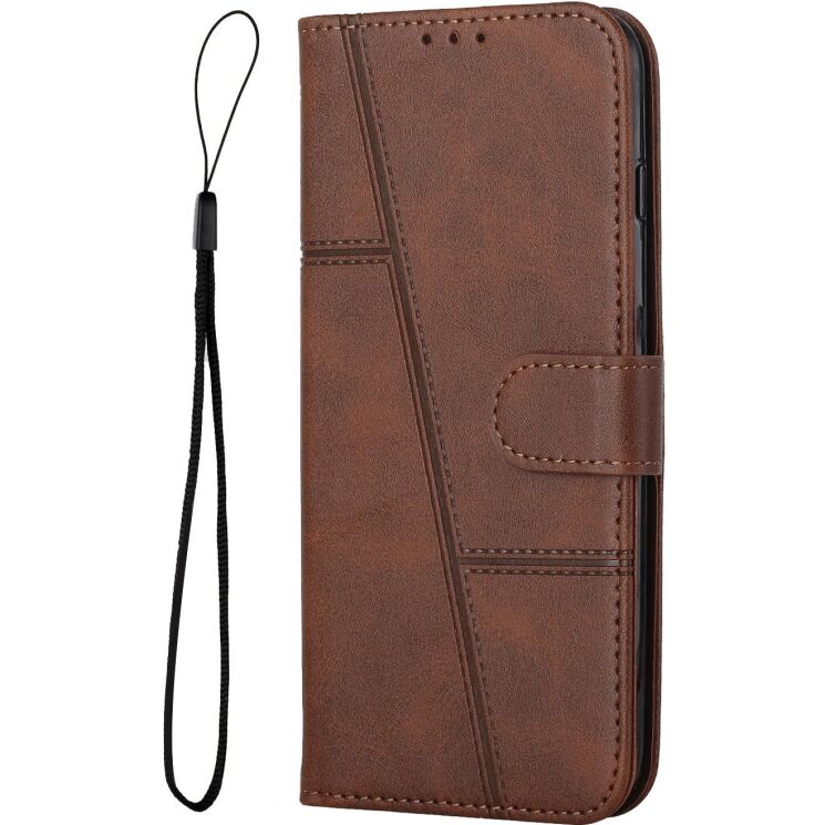 Чехол-книжка с застежкой UniCase Jet Cover для OPPO Reno 16 F/FS - Brown: фото 3 из 10