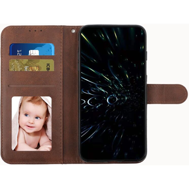 Чехол-книжка с застежкой UniCase Jet Cover для OPPO Reno 16 F/FS - Brown: фото 4 из 10