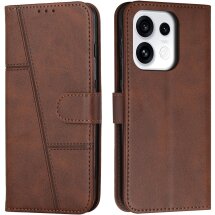 Чехол-книжка с застежкой UniCase Jet Cover для OPPO Reno 16 F/FS - Brown: фото 1 из 10
