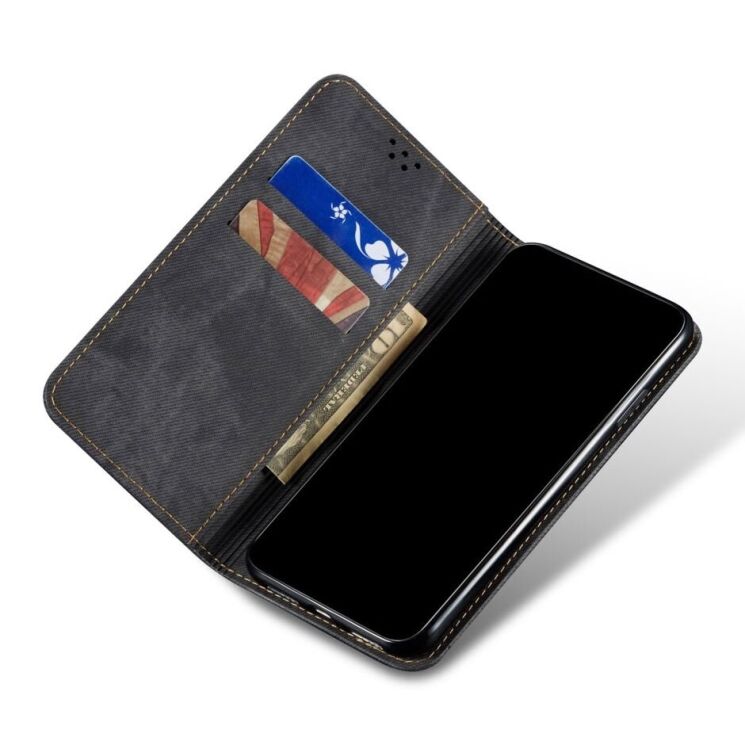 Чохол-книжка UniCase Jeans Wallet для Google Pixel 6a - Black: фото 4 з 6