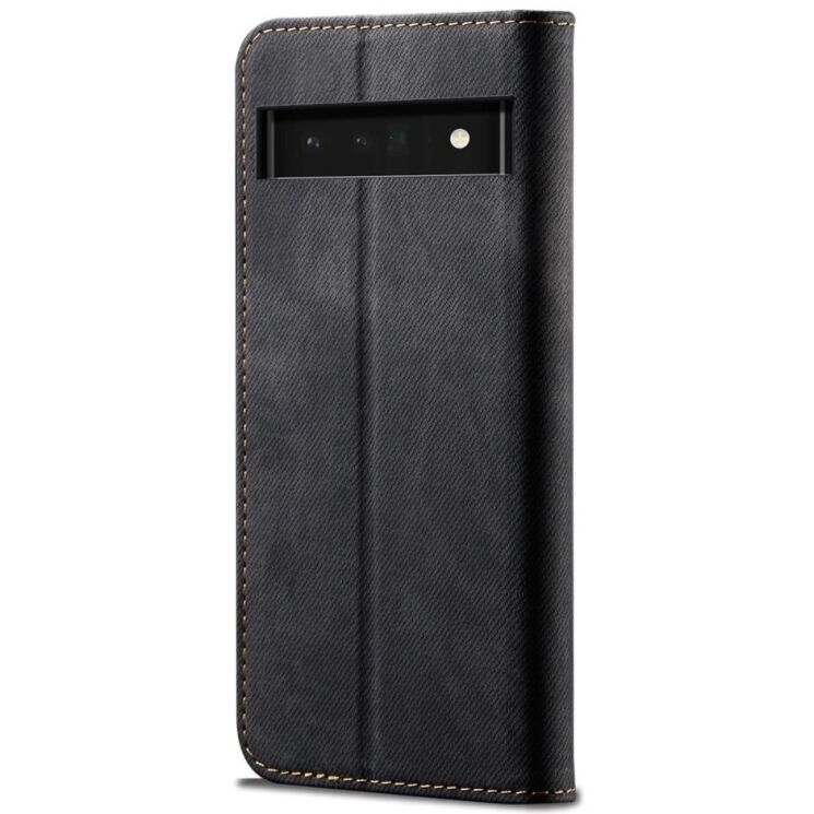 Чохол-книжка UniCase Jeans Wallet для Google Pixel 6a - Black: фото 3 з 6