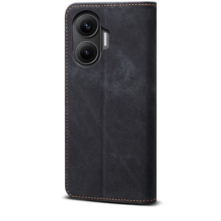 Чохол-книжка UniCase Jeans Wallet для Xiaomi Poco F7 - Black: фото 6 з 7
