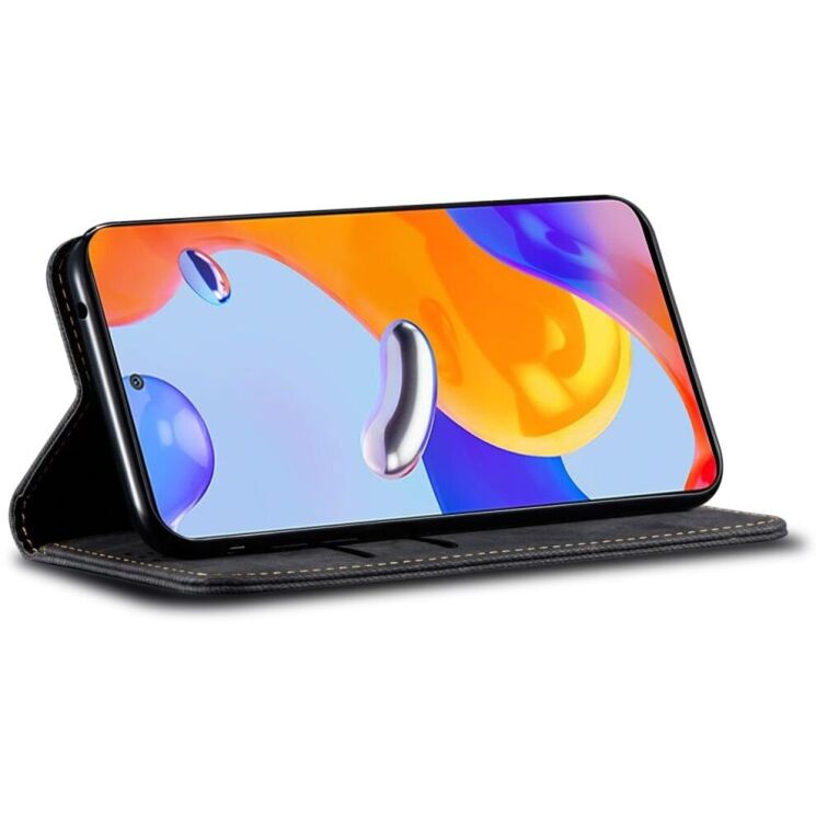 Чохол-книжка UniCase Jeans Wallet для Xiaomi Redmi Note 14 5G - Black: фото 3 з 9