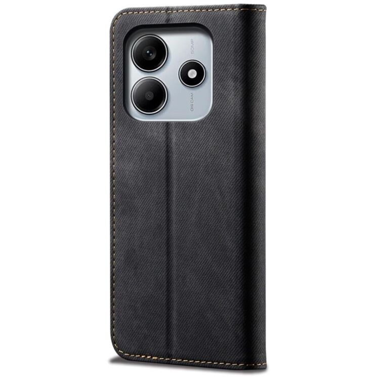 Чохол-книжка UniCase Jeans Wallet для Xiaomi Redmi Note 14 5G - Black: фото 5 з 9