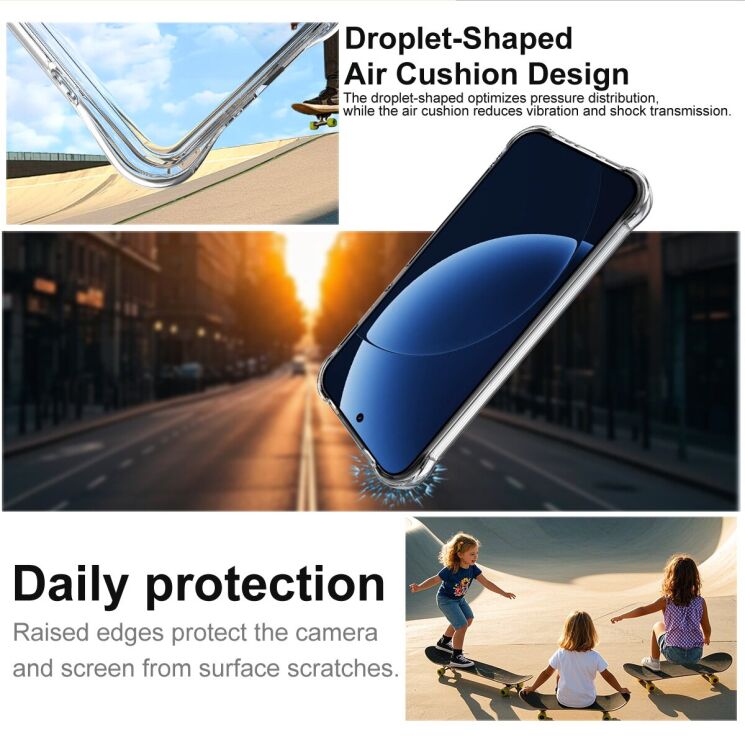 Чехол с усиленными углами IMAK Airbag MAX Case для Realme GT 8 Pro - Transparent: фото 4 из 8