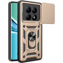 Чохол із захистом камери Deexe Armor Shield для Xiaomi Redmi Note 15 5G / Poco M8 5G - Gold: фото 1 з 10