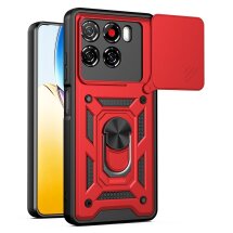 Чехол с защитой камеры Deexe Armor Shield для ZTE Blade A56 - Red: фото 1 из 10