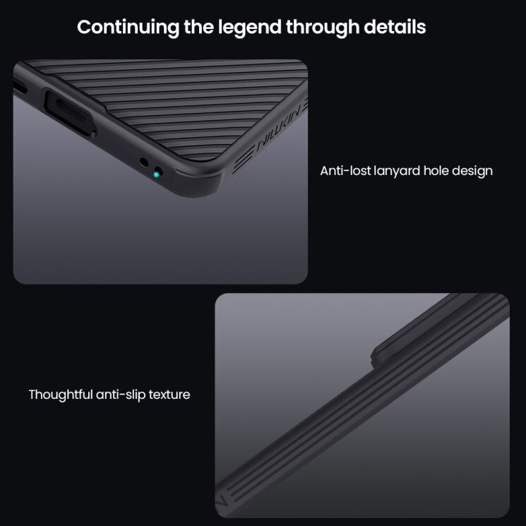 Чехол со шторкой для камеры NILLKIN CamShield Pro для Samsung Galaxy S26 - Black: фото 14 из 17